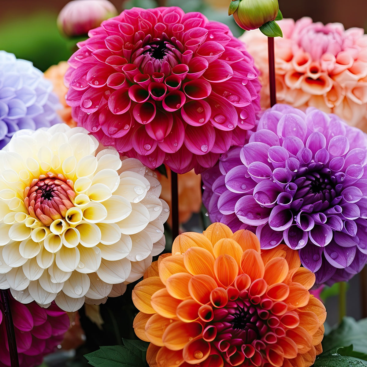 Pompon-Dahlien Mischung (x5) - Willemse