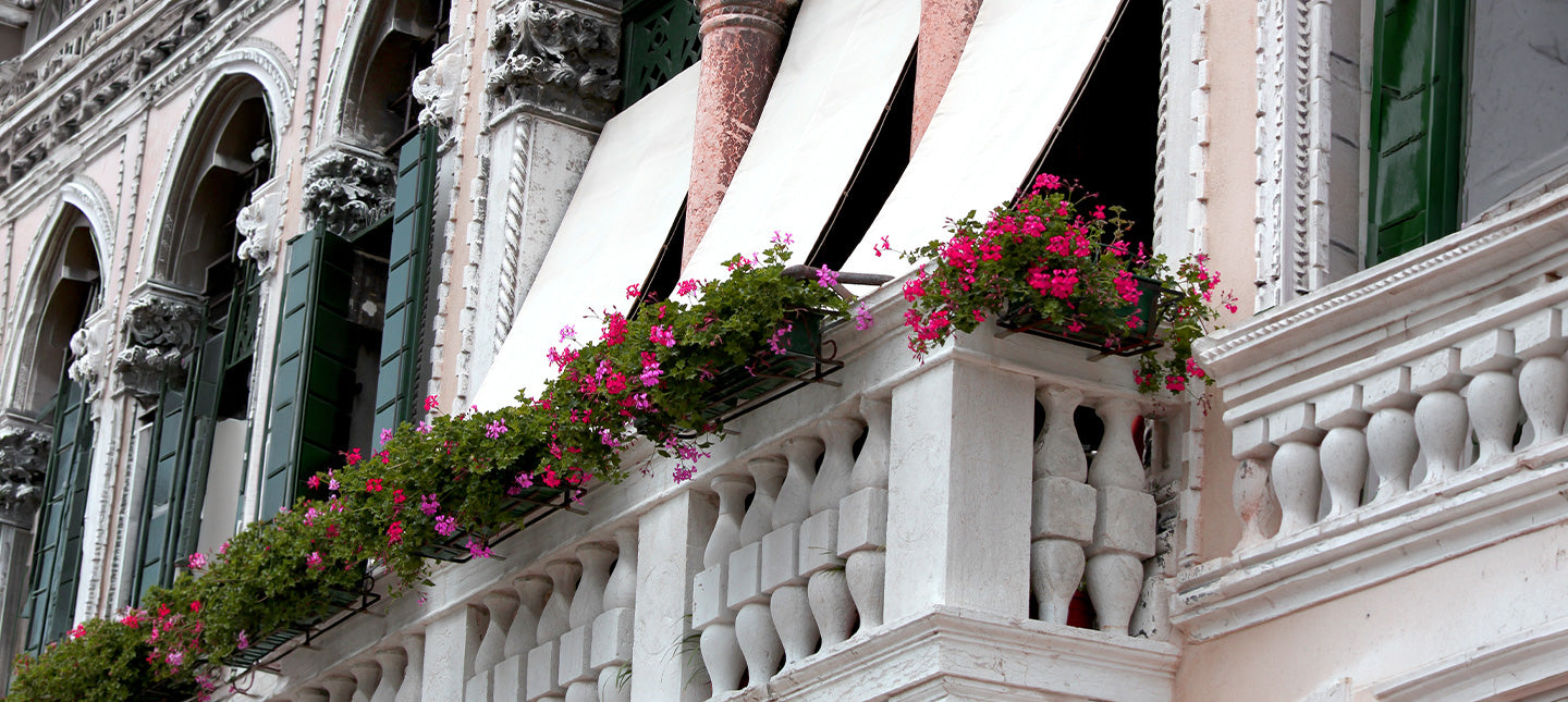 Windgeschützter Balkon