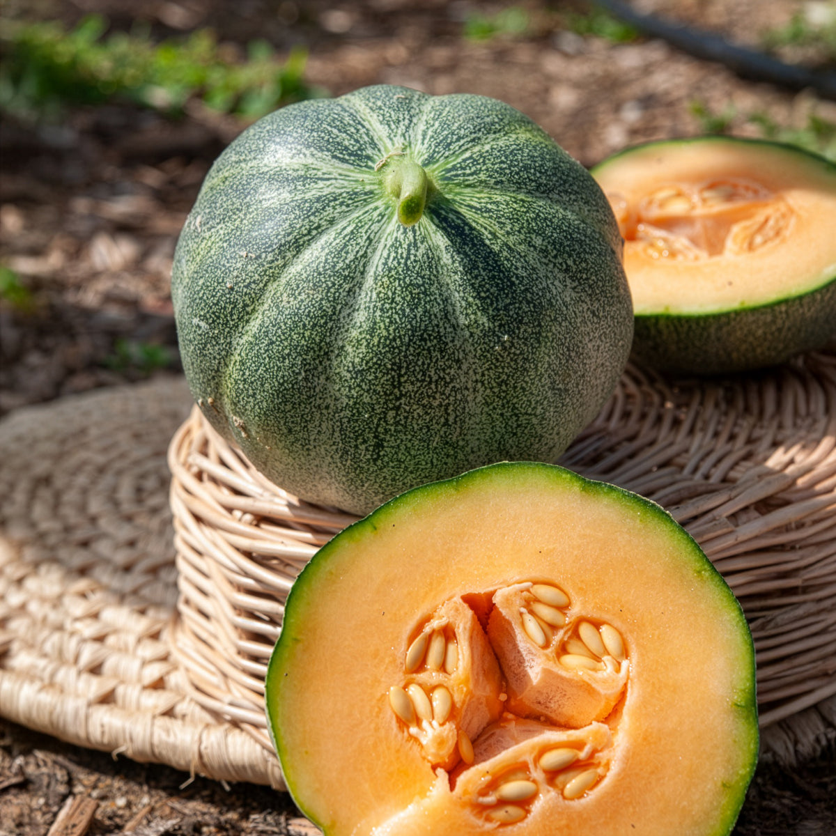 Cucumis melo Petit Gris de Rennes - Honigmelone Petit Gris de Rennes - Samen für Melonen