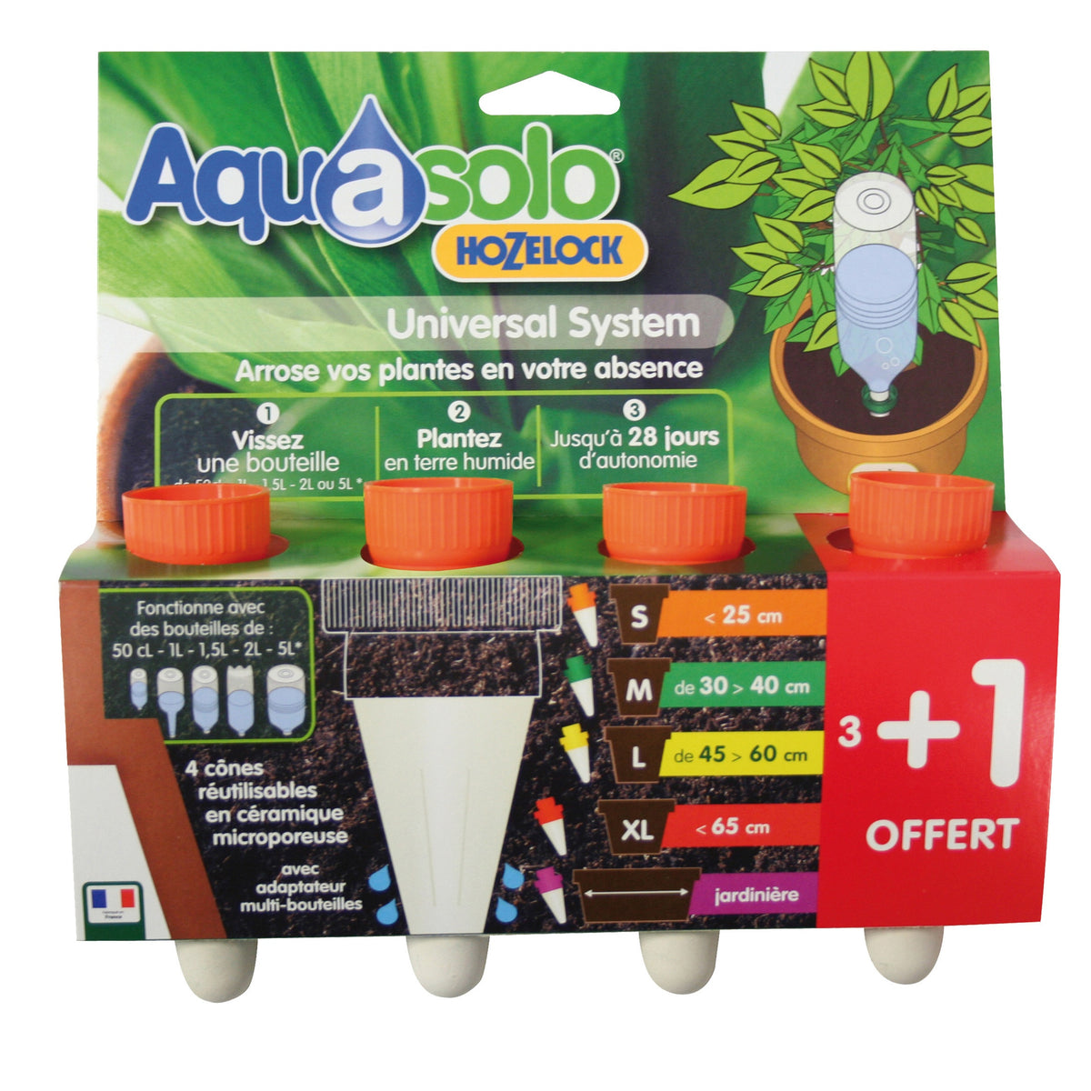 Bewässerungskegel Aquasolo S (x4) HOZELOCK - Willemse