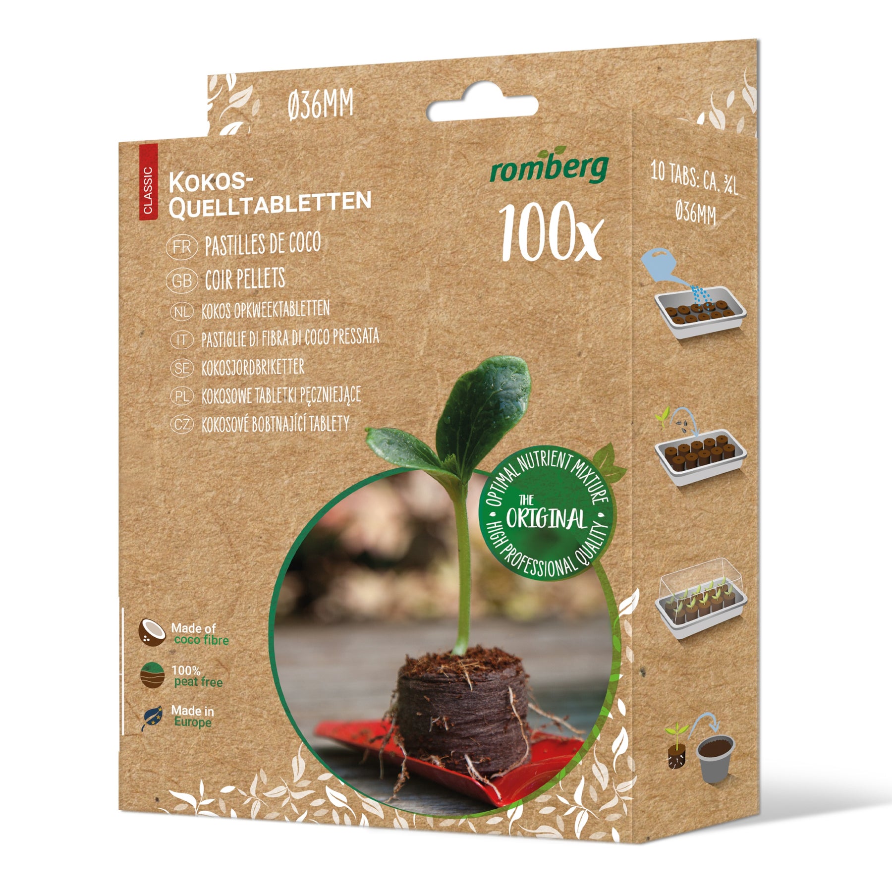  - Kokos-Quelltabletten - Kulturmaterial für den Gemüsegarten